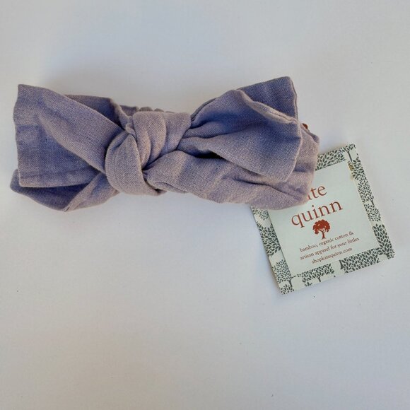 Kate Quinn Head Bow Set | Jersey & Pointelle Knit, 3-Pack | Lilac, Sage & Olive - Picture 2 of 5